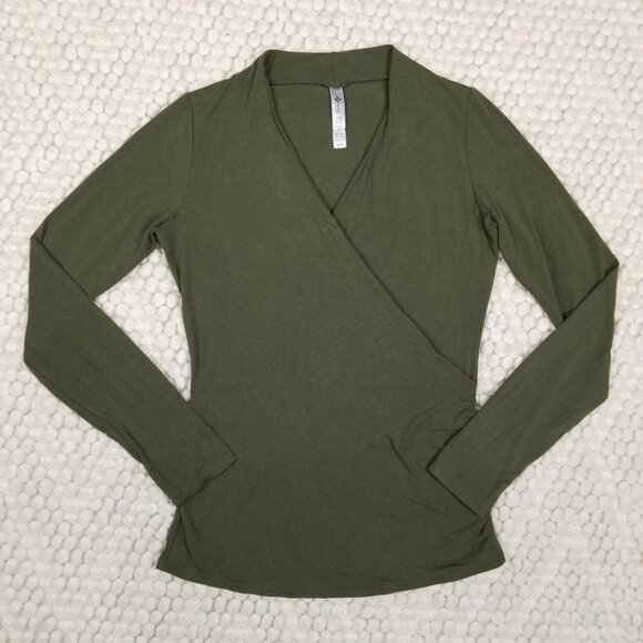 Nomads Hemp Wear Aura Long Sleeve Tee Dark Leaf Green Sz Medium - Picture 6 of 7